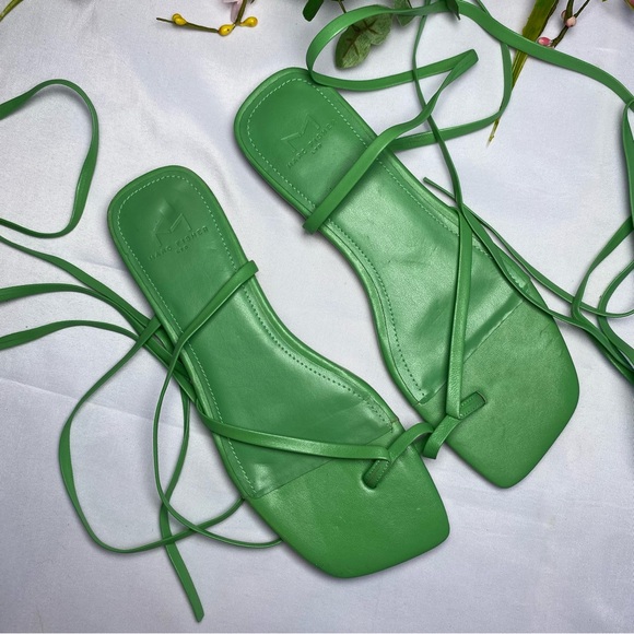 Marc Fisher Womens Mireya Green Ankle Strap Sandals Size 7 - Picture 3 of 16